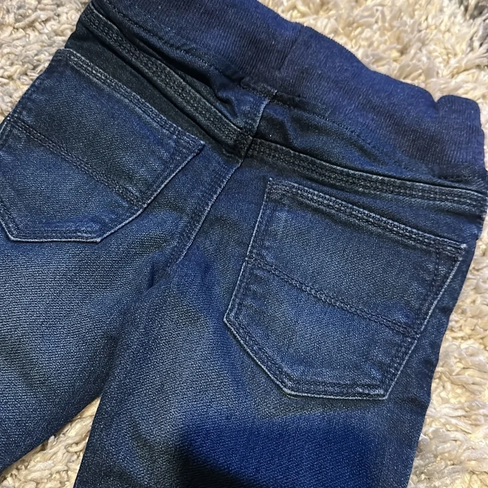 Blue Wash Denim Relaxed Pull On Jeans New 2T - Osh Kosh B' Gosh